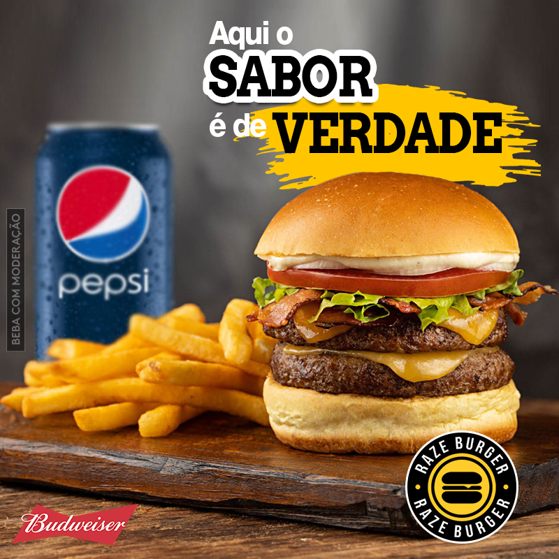 Redes Sociais Raze Burger